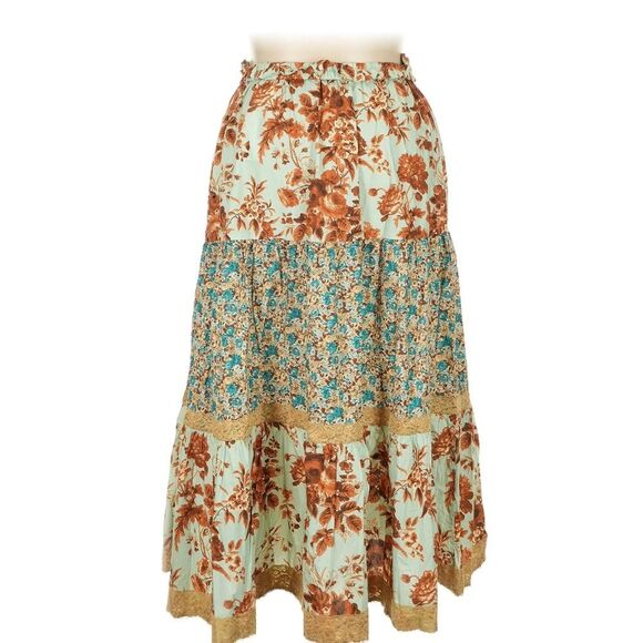 Tuckernuck Cotton Poplin Floral Edith Maxi Skirt Size XXXL - Picture 2 of 5